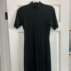 Marine Layer Lexi Ribbed Mock Neck Midi Dress